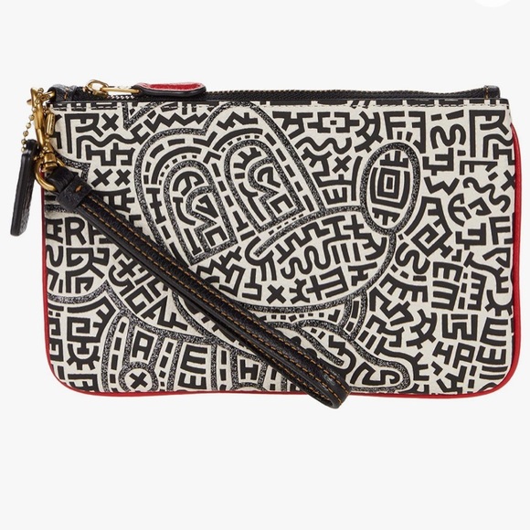 Coach Handbags - 2x HP💋 COACH Disney Mickey Maze Wristlet